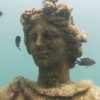 Ninfeo di Claudio: Particolare statua di donna